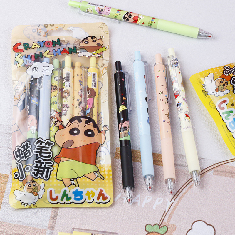 히마와리 노하라 크레용 신짱 만화 프린트 블랙 클릭 펜 - School Supplies 리뷰 및 가격
