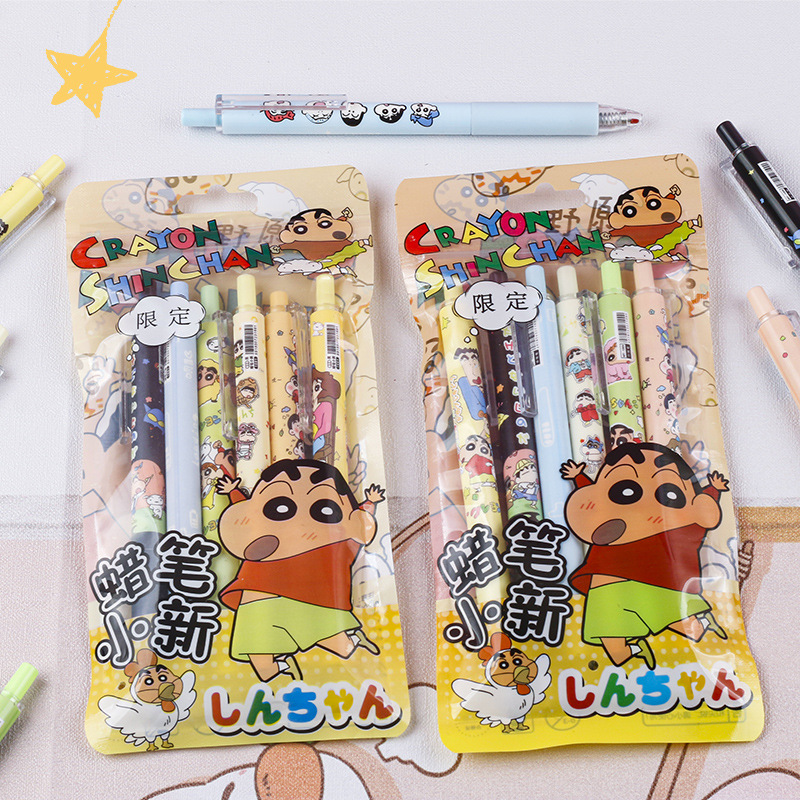 히마와리 노하라 크레용 신짱 만화 프린트 블랙 클릭 펜 - School Supplies 리뷰 및 가격