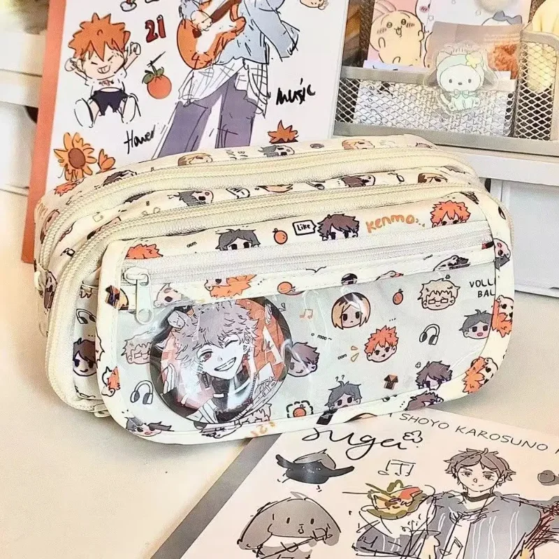 애니메이션 하이큐!! 귀여운 통통한 필통 만화 캐릭터  - School Supplies 리뷰 및 가격